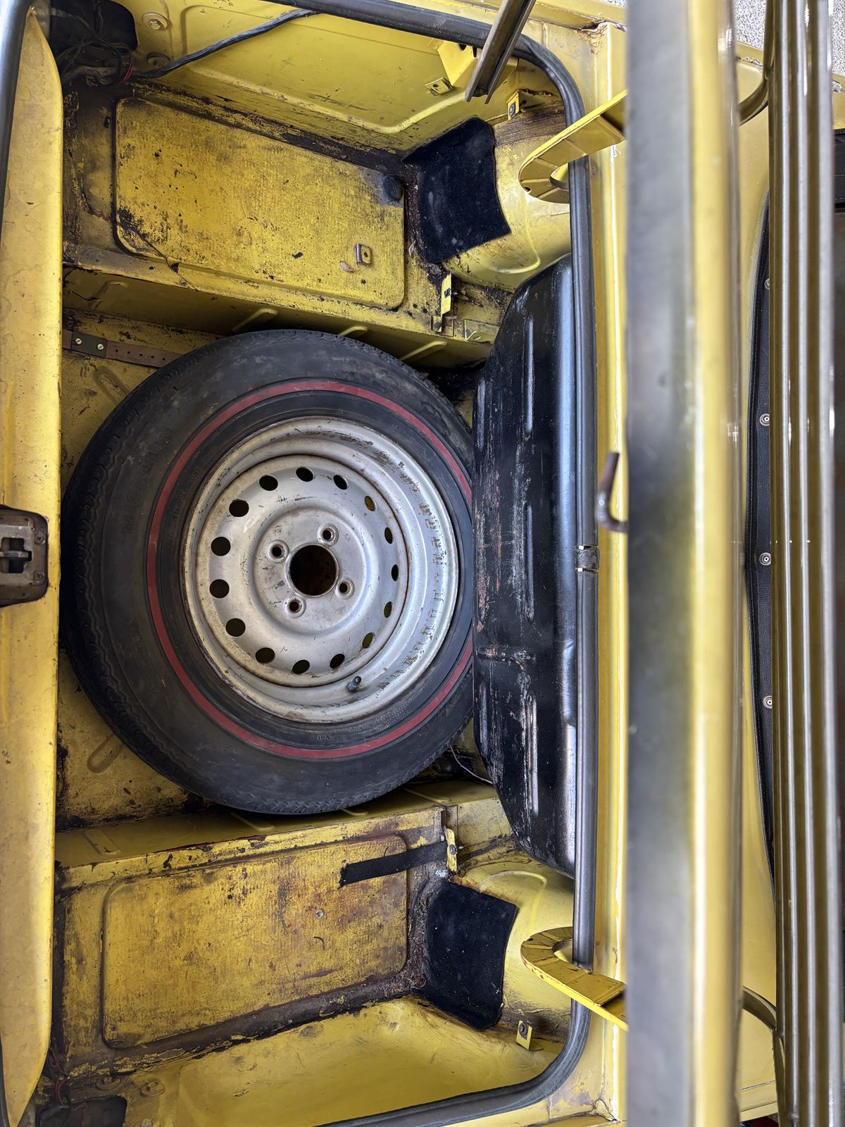 1974 Triumph TR6 rear boot.