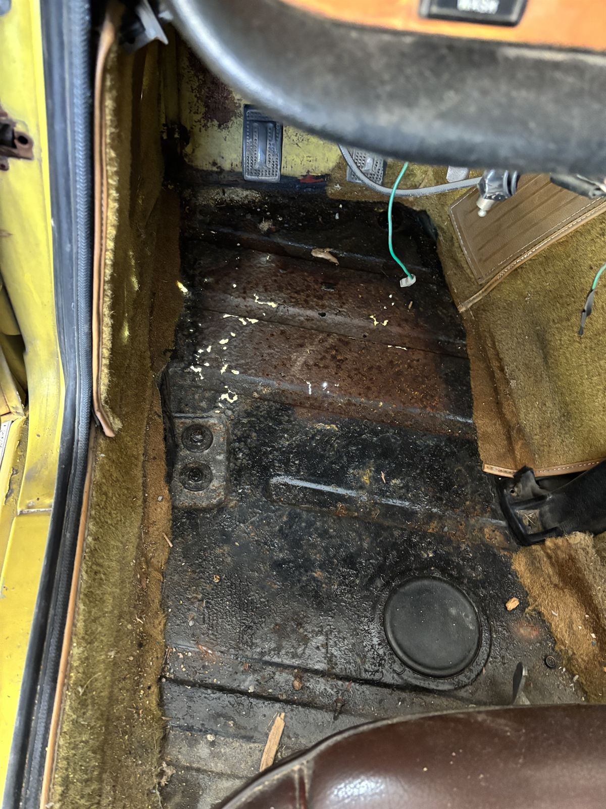 1974 Triumph TR6 floorboards.